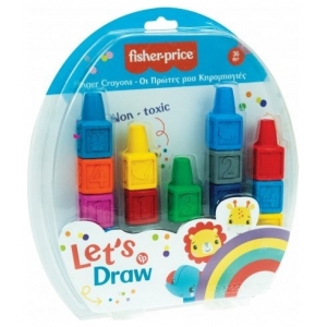 Κηρομπογιές Δακτύλων Fisher Price 321-00003 (13τμχ)