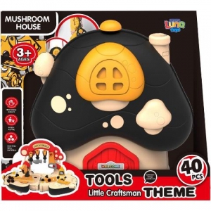 Βαλιτσάκι Μανιτάρι Εργαλεία Luna Toys Σετ 40 Τμχ., 27x13,5x24 εκ.