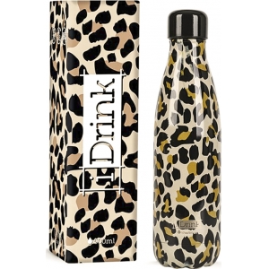 ΠΑΓΟΥΡΙ i DRINK ID0028 THERM BOTTLE 500ml LEOPARD