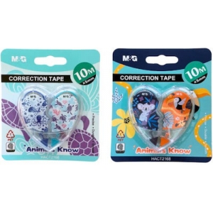 Διορθωτική Ταινία M&G Animal Σετ 2σε1 5mmx10m