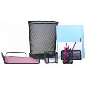 ΣΕΤ ΓΡΑΦΕΙΟΥ ΜΕΤΑΛΛΙΚΟ 16907 (5τμχ) ΜΑΥΡΟ