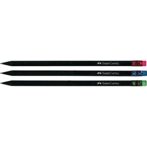 ΜΟΛΥΒΙ FABER 815090 ΜΑΥΡΟ ΜΕ ΓΟΜΑ ΗΒ (1τμχ)