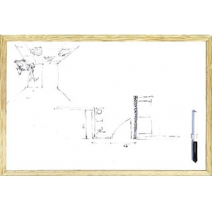 ΠΙΝΑΚΑΣ ΜΑΡΚΑΔΟΡΟΥ ΛΕΥΚΟΣ 40Χ60εκ.