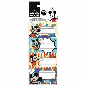ΕΤΙΚΕΤΕΣ ΑΥΤΟΚΟΛΛΗΤΕΣ DISNEY MICKEY MOUSE 20 ΤΜΧ. 5 ΦΥΛΛΑ 563180