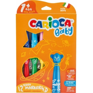 ΜΑΡΚΑΔΟΡΟΙ CARIOCA TEDDY BABY 1+ 12τεμ 42816