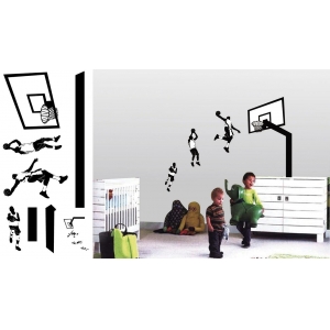 ΑΥΤΟΚΟΛΛΗΤΑ ΤΟΙΧΟΥ Walldecor 30Χ60εκ. BASKETBALL