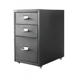 Συρταριέρα NEXTDECO 32812-09 μαύρη μεταλλική με 3 συρτάρια (Υ48.6x28x41εκ.)