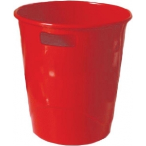 Πλαστικό Καλάθι Αχρήστων ARK 9lt Κόκκινο 25x25x27cm