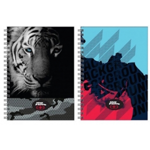 Τετραδιο Σπιραλ No Fear Dark Tiger 348-25402 17χ25εκ. 2Θεμ. 70Φ.