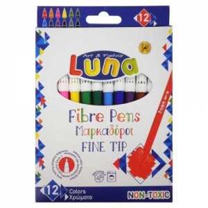 ΜΑΡΚΑΔΟΡΟΙ ΛΕΠΤΟΙ LUNA 12τμχ. 0620181