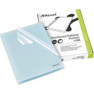 ΖΕΛΑΤΙΝΕΣ REXEL 12215 CLEAR ΤΥΠΟΥ Γ (ΑΝΟΙΓΜΑ ΠΛΑΪ) 100τμχ
