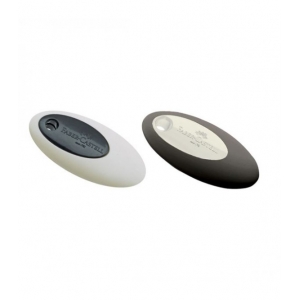 ΓΟΜΑ FABER 182338 OVAL BLACK WHITE