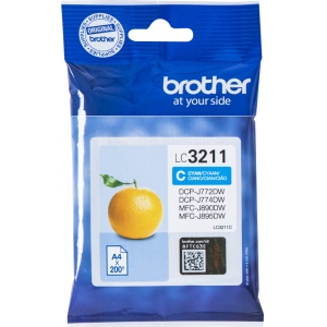 ΜΕΛΑΝΙ BROTHER LC-3211C CYAN (LC3211C)