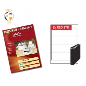 ΕΤΙΚΕΤΕΣ ΕΚΤΥΠΩΤΗ SOREX 190X61mm (100Φ)