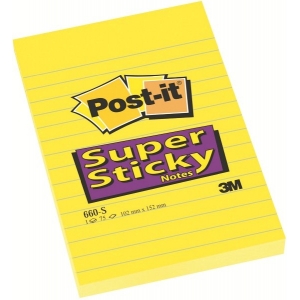 NOTES 3M 660S ΜΕ ΓΡΑΜΜΕΣ 102Χ152mm (90Φ)