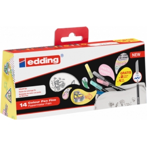 ΣΕΤ ΜΑΡΚΑΔΟΡΟI EDDING 1200pastel 12τεμαχίων +2 δώρο