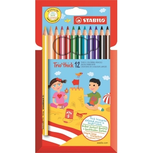 ΞΥΛΟΜΠΟΓΙΕΣ STABILO TRIO 203 (12τεμ.) JUMBO