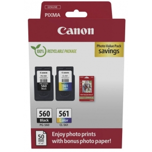 ΜΕΛΑΝΙ Canon PG-560/CL-561 Photo Value Pack (3713C008)