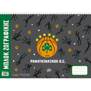 ΜΠΛΟΚ ΖΩΓΡΑΦΙΚΗΣ ΠΑΟ Μπάσκετ 2 (DB.010) 30φ.