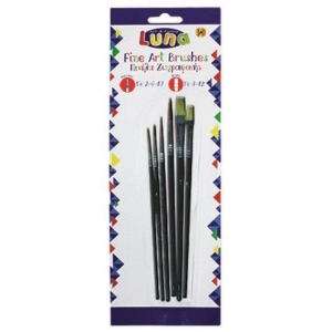 ΠΙΝΕΛΑ LUNA 0620165 ΠΛΑΚΕ & ΣΤΡΟΓΓΥΛΑ (ΣΕΤ 6τμχ)