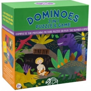 ΝΤΟΜΙΝΟ ΚΑΙ ΠΑΖΛ 2 ΣΕ 1 “Δεινόσαυροι”  FLOSS & ROCK (45P6491)