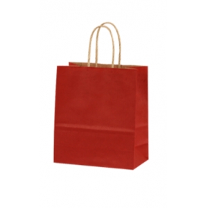 ΣΑΚΟΥΛΑ METRON ΧΑΡΤΙΝΗ ΜΕ ΣΤΡΙΦΤΗ ΛΑΒΗ 26X31X10CM 120GR ΚΟΚΚΙΝΗ