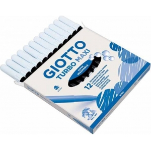 ΜΑΡΚΑΔΟΡΟΙ GIOTTO TURBO MAXI 12 ΧΡΩΜΑΤΩΝ ΜΑΥΡΟΙ 456036