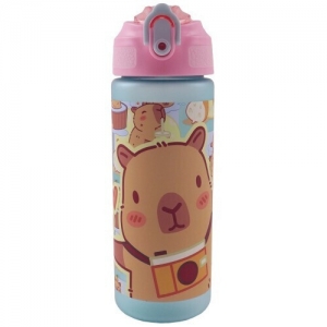 ΠΑΓΟΥΡΙ GIM Capybara Happy Life 550-13217 600ml ΜΕ ΚΑΛΑΜΑΚΙ