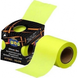 ΑΥΤΟΚΟΛΛΗΤΟ ΚΙΤΡΙΝΟ ΡΟΛΟ ΣΗΜΕΙΩΣΕΩΝ 50ΜΜΧ8Μ LUNA 620631