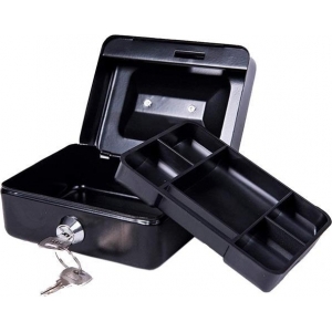 ΧΡΗΜΑΤΟΚΙΒΩΤΙΟ ΜΕΤΑΛΛΙΚΟ μαύρο Υ6x12,5x9,5εκ. Next Deco (35987)