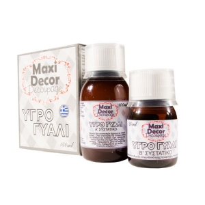 ΥΓΡΟ ΓΥΑΛΙ MAXI DECOR DECOUPAGE 375ml (250ml + 125ml)