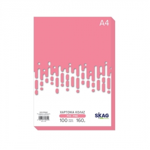 ΧΑΡΤΟΝΙΑ SKAG ZAZOO A4 160gr. 100φ. ΡΟΖ