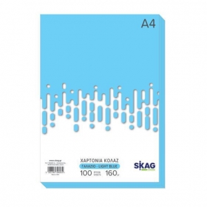 ΧΑΡΤΟΝΙΑ SKAG ZAZOO A4 160gr. 100φ. ΓΑΛΑΖΙΟ