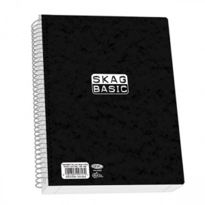 ΤΕΤΡΑΔΙΟ ΣΠΙΡΑΛ Skag Black Basic 17x25 3θ. (9213)