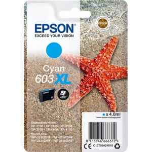 ΜΕΛΑΝΙ EPSON 603XL CYAN (C13T03A240) 4.0ml