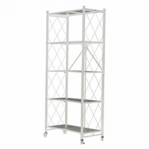 ΡΑΦΙΕΡΑ ΝΕΧΤDECO 32818 λευκή μεταλλική αναδιπλούμενη με 5 ράφια (Υ162x72x36εκ.)