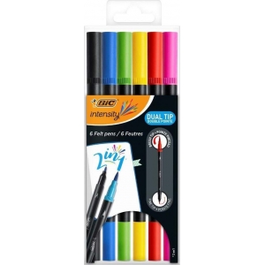 ΣΕΤ ΜΑΡΚΑΔΟΡΟΙ BIC Intensity Dual Tip 989694 (6τμχ)