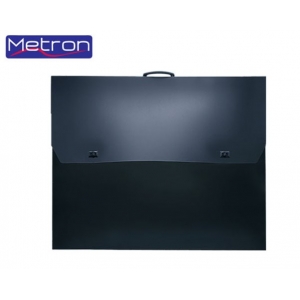 ΤΣΑΝΤΑ ΣΧΕΔΙΟΥ METRON ΠΛΑΣΤΙΚΗ ΜΑΥΡΗ 59X73X5εκ.