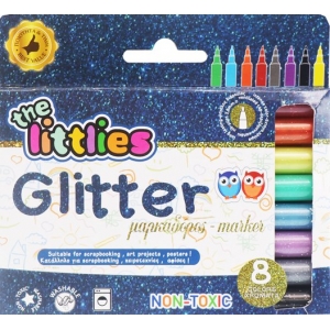 ΜΑΡΚΑΔΟΡΟΙ GLITTER 8ΤΕΜ THE LITTLIES 646529