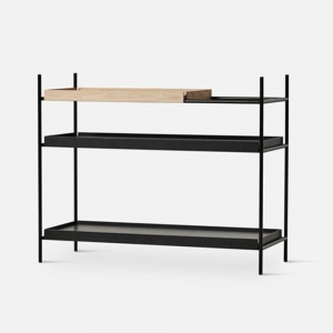 Ραφιέρα μεταλλική Next 16412 3 επιπέδων 100x40xΥ81εκ.