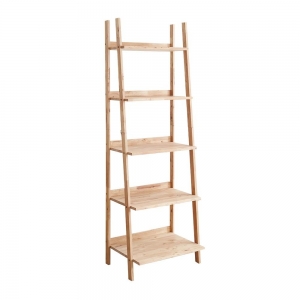 Ραφιέρα Next 11700 Natural μασίφ ξύλο Y180x60x45εκ.