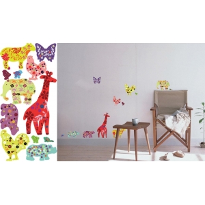 ΑΥΤΟΚΟΛΛΗΤΑ ΤΟΙΧΟΥ Walldecor 30Χ60εκ. ΖΩΑΚΙΑ