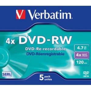 DVD-RW VERBATIM 4.7GB JEWEL CASE (1τμχ)