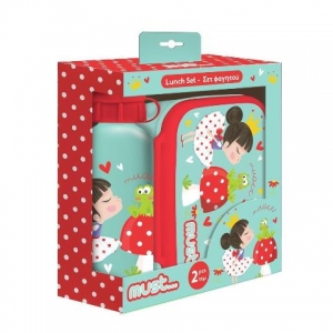 ΔΟΧΕΙΟ ΦΑΓΗΤΟΥ + ΠΑΓΟΥΡΙ ΑΛΟΥΜΙΝΙΟΥ ΣΕΤ MUST GIRL WITH FROG 584896