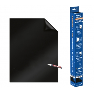 Χαρτί Legamaster 159200 Magic Chart Ηλεκτροστατικό Μάυρο Ρολό 25 Φύλλων 80x60cm
