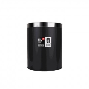 ΚΑΛΑΘΙ ΑΧΡΗΣΤΩΝ DELI ΜΕΤΑΛΛΙΚΟ ΜΑΥΡΟ Φ23.5x29xcm 12lt