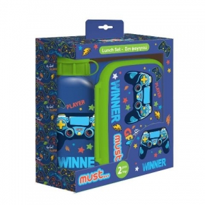 ΔΟΧΕΙΟ ΦΑΓΗΤΟΥ + ΠΑΓΟΥΡΙ ΑΛΟΥΜΙΝΙΟΥ ΣΕΤ MUST THE BEST GAMER 584899