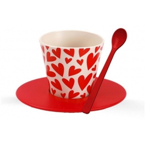ΚΟΥΠΑ i DRINK ID5230 R-PET CUP+SPOON 90ml HEART