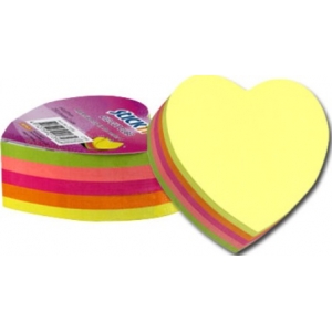 NOTES STICK  N ΚΑΡΔΙΑ 64Χ67mm  5 ΧΡΩΜ./ 250Φ.