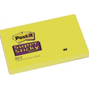 NOTES 3M 655-S SUPER STICKY 76X127mm (90φ.)